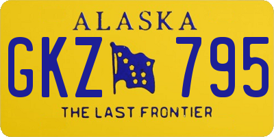 AK license plate GKZ795