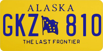 AK license plate GKZ810