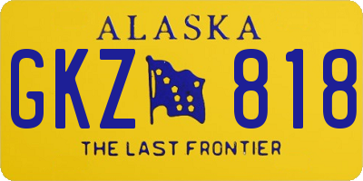 AK license plate GKZ818