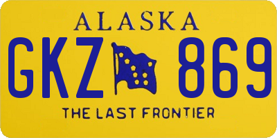 AK license plate GKZ869