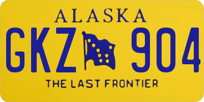 AK license plate GKZ904