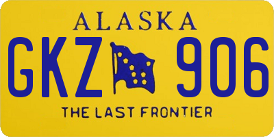 AK license plate GKZ906