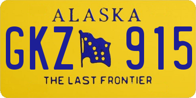 AK license plate GKZ915