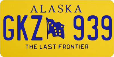 AK license plate GKZ939