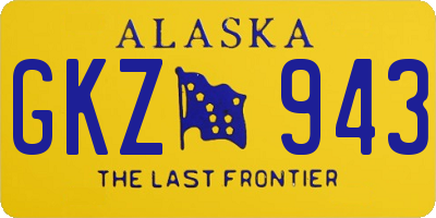 AK license plate GKZ943
