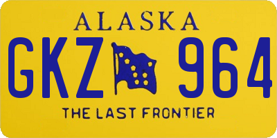 AK license plate GKZ964