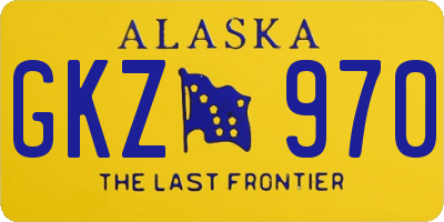 AK license plate GKZ970