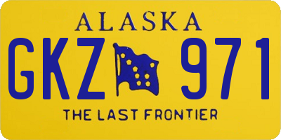 AK license plate GKZ971