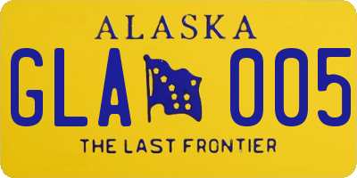 AK license plate GLA005