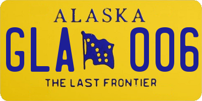 AK license plate GLA006