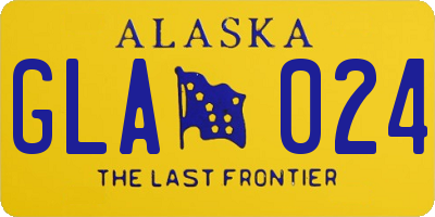 AK license plate GLA024