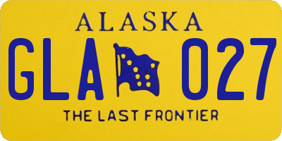 AK license plate GLA027