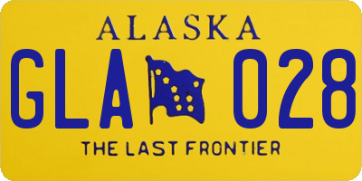 AK license plate GLA028