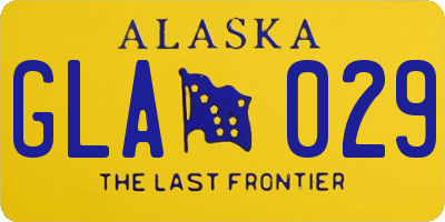 AK license plate GLA029