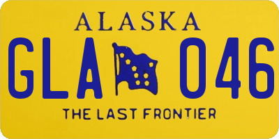 AK license plate GLA046