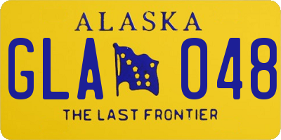 AK license plate GLA048