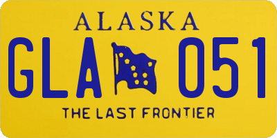 AK license plate GLA051