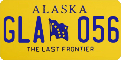 AK license plate GLA056