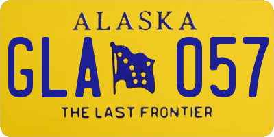AK license plate GLA057