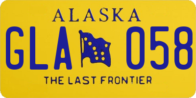 AK license plate GLA058