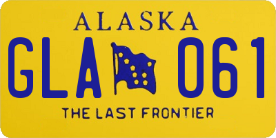 AK license plate GLA061