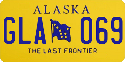 AK license plate GLA069