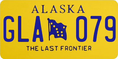 AK license plate GLA079