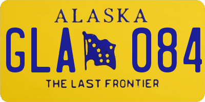 AK license plate GLA084