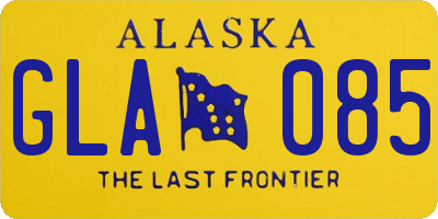 AK license plate GLA085