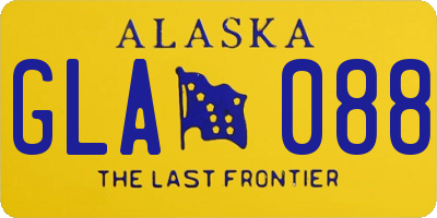 AK license plate GLA088