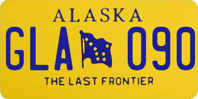 AK license plate GLA090