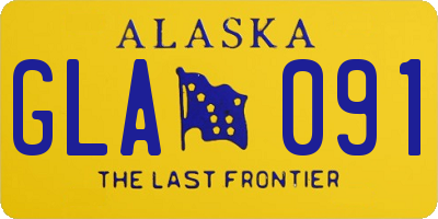 AK license plate GLA091