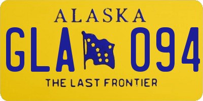 AK license plate GLA094