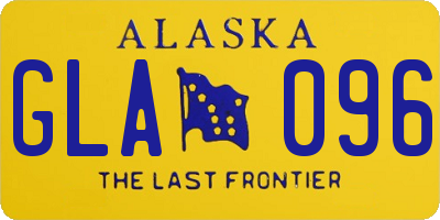 AK license plate GLA096