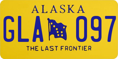 AK license plate GLA097