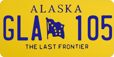 AK license plate GLA105