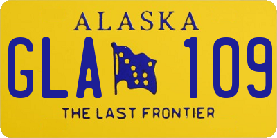 AK license plate GLA109