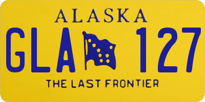 AK license plate GLA127