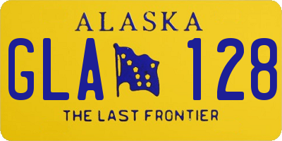 AK license plate GLA128