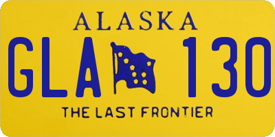 AK license plate GLA130