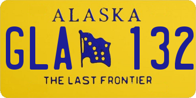 AK license plate GLA132