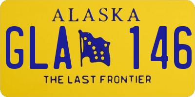 AK license plate GLA146