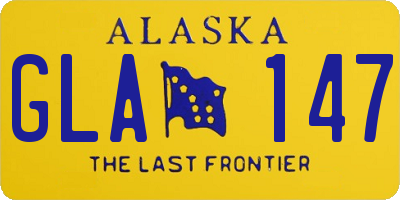 AK license plate GLA147