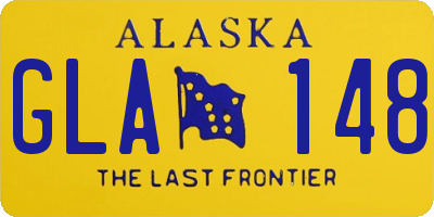 AK license plate GLA148