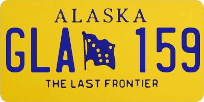 AK license plate GLA159