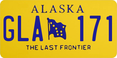 AK license plate GLA171