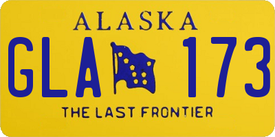 AK license plate GLA173