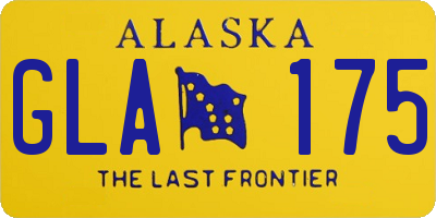 AK license plate GLA175