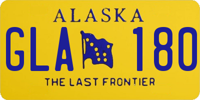 AK license plate GLA180