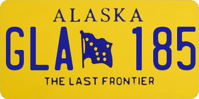 AK license plate GLA185